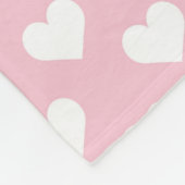 Pink Nursey Decor Fleece Deken (Hoek)