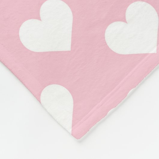 Pink Nursey Decor Fleece Deken (Hoek)