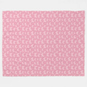 Pink Nursey Decor Fleece Deken (Voorkant (Horizontaal))