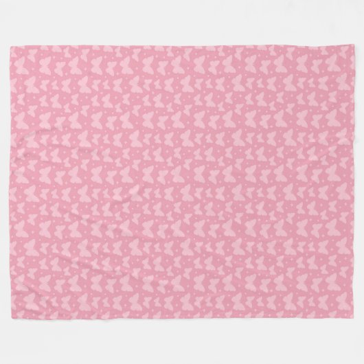 Pink Nursey Decor Fleece Deken (Voorkant (Horizontaal))