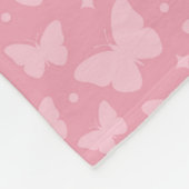 Pink Nursey Decor Fleece Deken (Hoek)