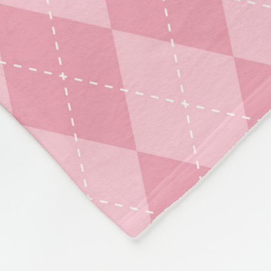 Pink Nursey Decor Fleece Deken (Hoek)