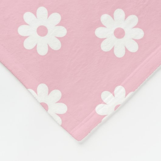 Pink Nursey Decor Fleece Deken (Hoek)