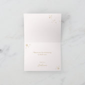 Pink Nutcracker Baby Shower Thank You Card Bedankkaart (Binnen)
