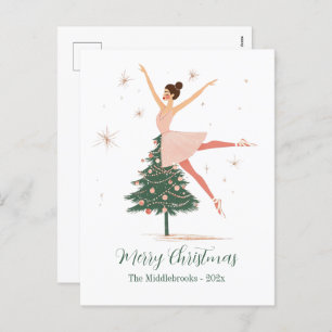 Pink Nutcracker Ballerina Briefkaart