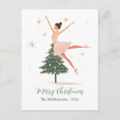 Pink Nutcracker Ballerina Briefkaart (Voorkant)