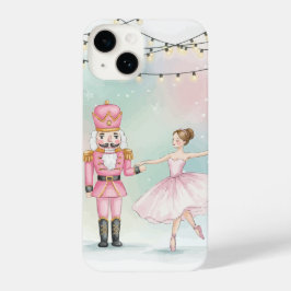 Pink Nutcracker & Ballerina  Christmas  iPhone 14 Hoesje