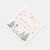 Pink Nutcracker Ballet Baby Shower Napkins Servet (Hoek)