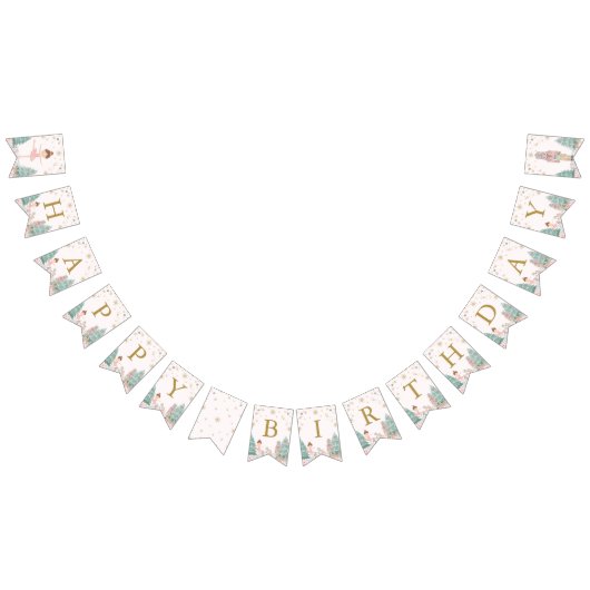 Pink Nutcracker Ballet Birthday Bunting Flags Vlaggetjes (Alle)