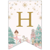 Pink Nutcracker Ballet Birthday Bunting Flags Vlaggetjes (Tweede vlag)