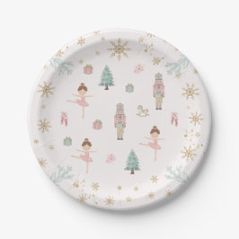 Pink Nutcracker Ballet Birthday Paper Plates Papieren Bordje