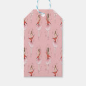 Pink Nutcracker Ballet Theme Girls Cadeaulabel (Voorkant)