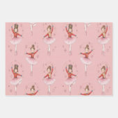Pink Nutcracker Ballet Theme Girls Inpakpapier Vel (Voorkant 2)