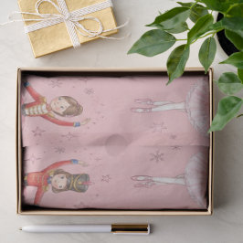 Pink Nutcracker Ballet Theme Girls Tissuepapier