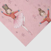 Pink Nutcracker Ballet Theme Girls Tissuepapier (Detail)