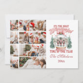  Pink  Nutcracker Christmas 8 Photo  Wonderland Gl Feestdagenkaart (Voorkant)