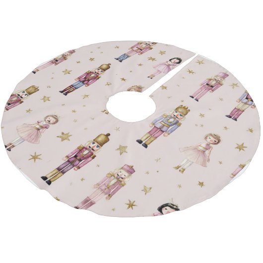 Pink Nutcracker Christmas Ballerina  Kerstboom Rok (Gekanteld)