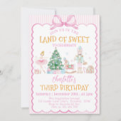 Pink Nutcracker Christmas Land Of Sweet Birthday Kaart (Voorkant)