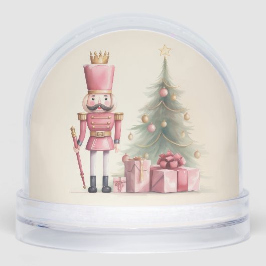 Pink Nutcracker Christmas Sneeuwbol (Voorkant)