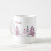 Pink Nutcracker Gepersonaliseerd Koffiemok (Voorkant links)