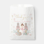 Pink Nutcracker Winter Onederland 1st Birthday Bedankzakje (Voorkant)