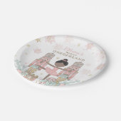 Pink Nutcracker Winter Onederland 1st Birthday Papieren Bordje (Gekanteld)