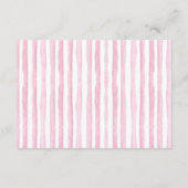 Pink Oh Baby Bear Hot Air Balloon Diaper Raffle Informatiekaartje (Achterkant)