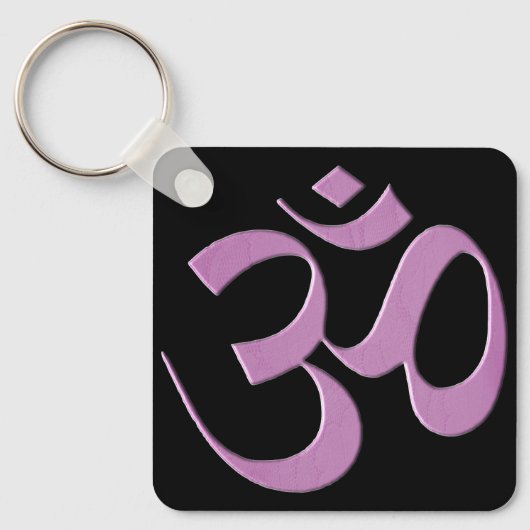 Pink Om  Sleutelhanger (Voorkant)