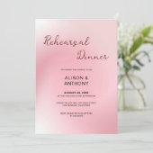 Pink Ombre Background Rehearsal Kaart (Staand voorkant)