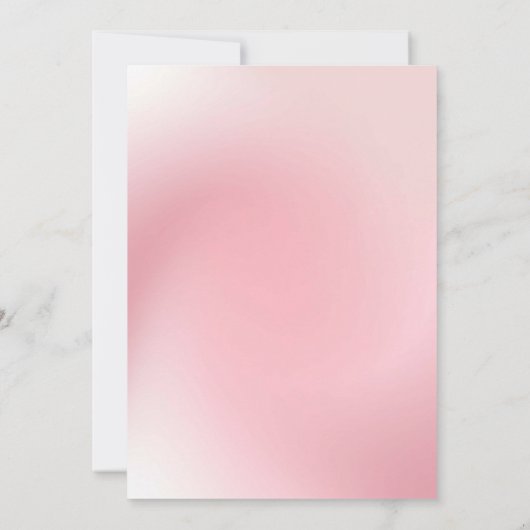 Pink Ombre Background Rehearsal Kaart (Achterkant)