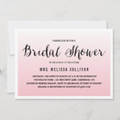 Pink Ombre | Bridal Shower-uitnodiging Kaart (Voorkant)