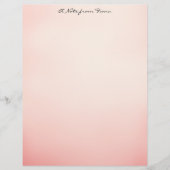 Pink Ombre Briefhoofd (Voorkant)