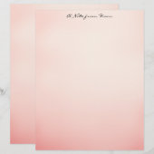 Pink Ombre Briefhoofd (Voorkant / Achterkant)