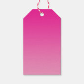 Pink Ombre Cadeaulabel (Voorkant)