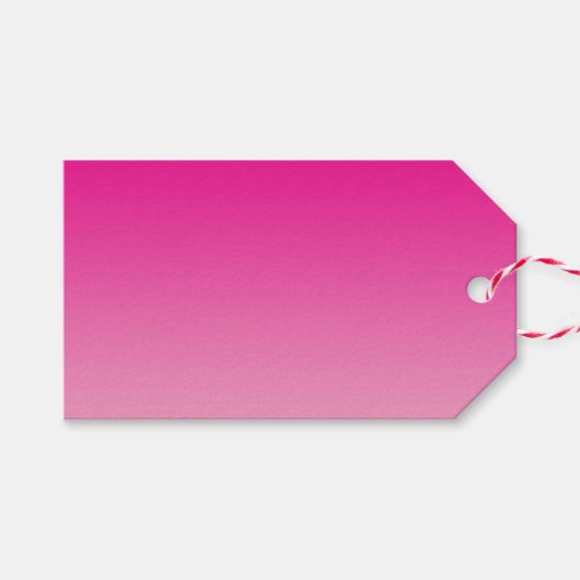 Pink Ombre Cadeaulabel (Voorkant (Horizontaal))