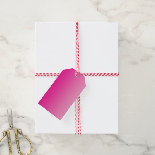 Pink Ombre Cadeaulabel (Met Touw)