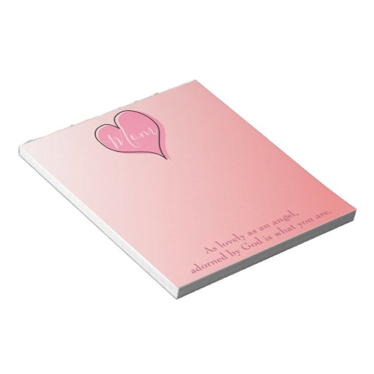 Pink Ombre Charming Notitieblok (Schuin)