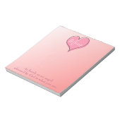 Pink Ombre Charming Notitieblok (Linkerzijde)