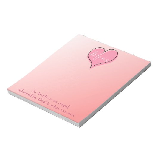 Pink Ombre Charming Notitieblok (Linkerzijde)