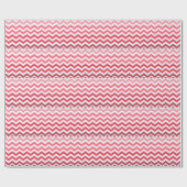 Pink Ombre Chevron Stripes Cadeaupapier (Vlak)