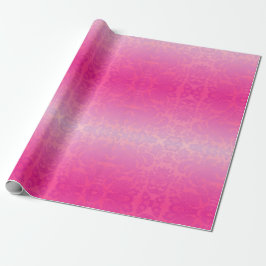 Pink Ombre Damask Cadeaupapier