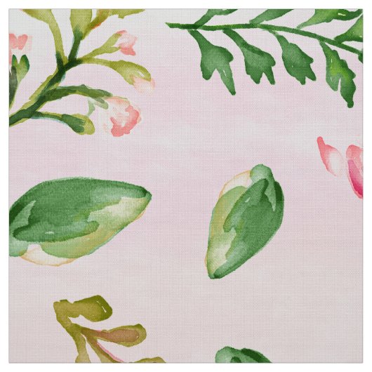 Pink Ombre Foliage Stof (Swatch)
