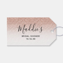 Pink Ombre Glitter Vrijgezellenfeest Bride Name Fa