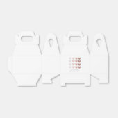 Pink Ombre Hearts Bedankdoosjes (Uitgevouwen)