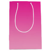 Pink Ombre Medium Cadeauzakje (Voorkant)
