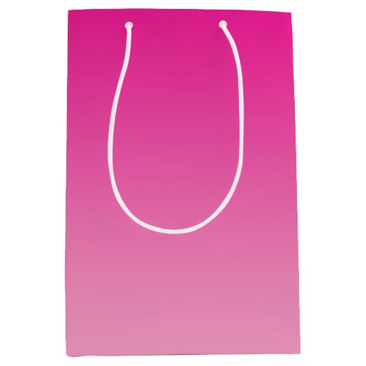 Pink Ombre Medium Cadeauzakje (Voorkant)