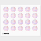 Pink Ombre Pastel Blush Makeup Cosmetic Ronde Sticker (Vel)