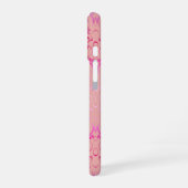 Pink Ombre Pattern iPhone 16 Hoesje (Linkerkant)