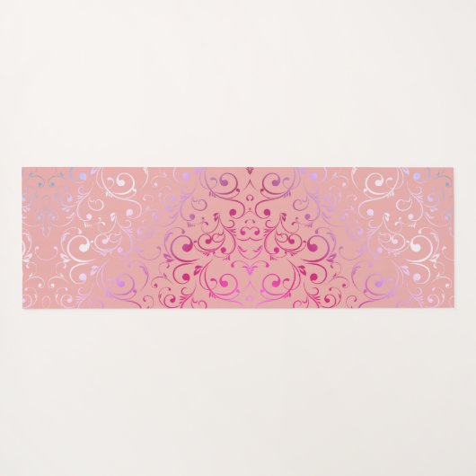 Pink Ombre Pattern Yoga Mat (Achterkant (horizontaal))