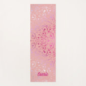 Pink Ombre Pattern Yoga Mat (Voorkant)